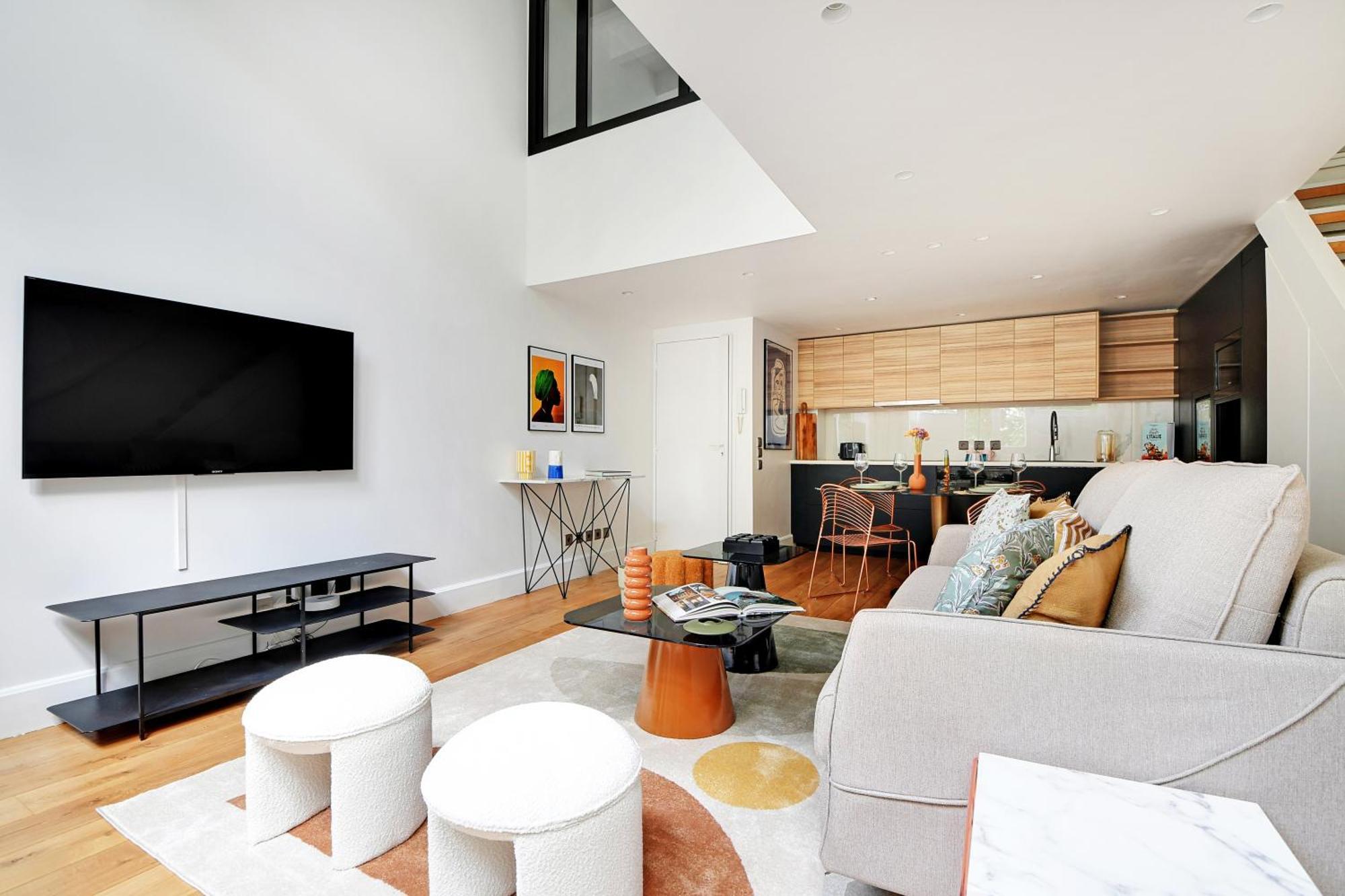 Ferienwohnung Amazing Loft 2Br - Eiffel Tower Paris Exterior foto
