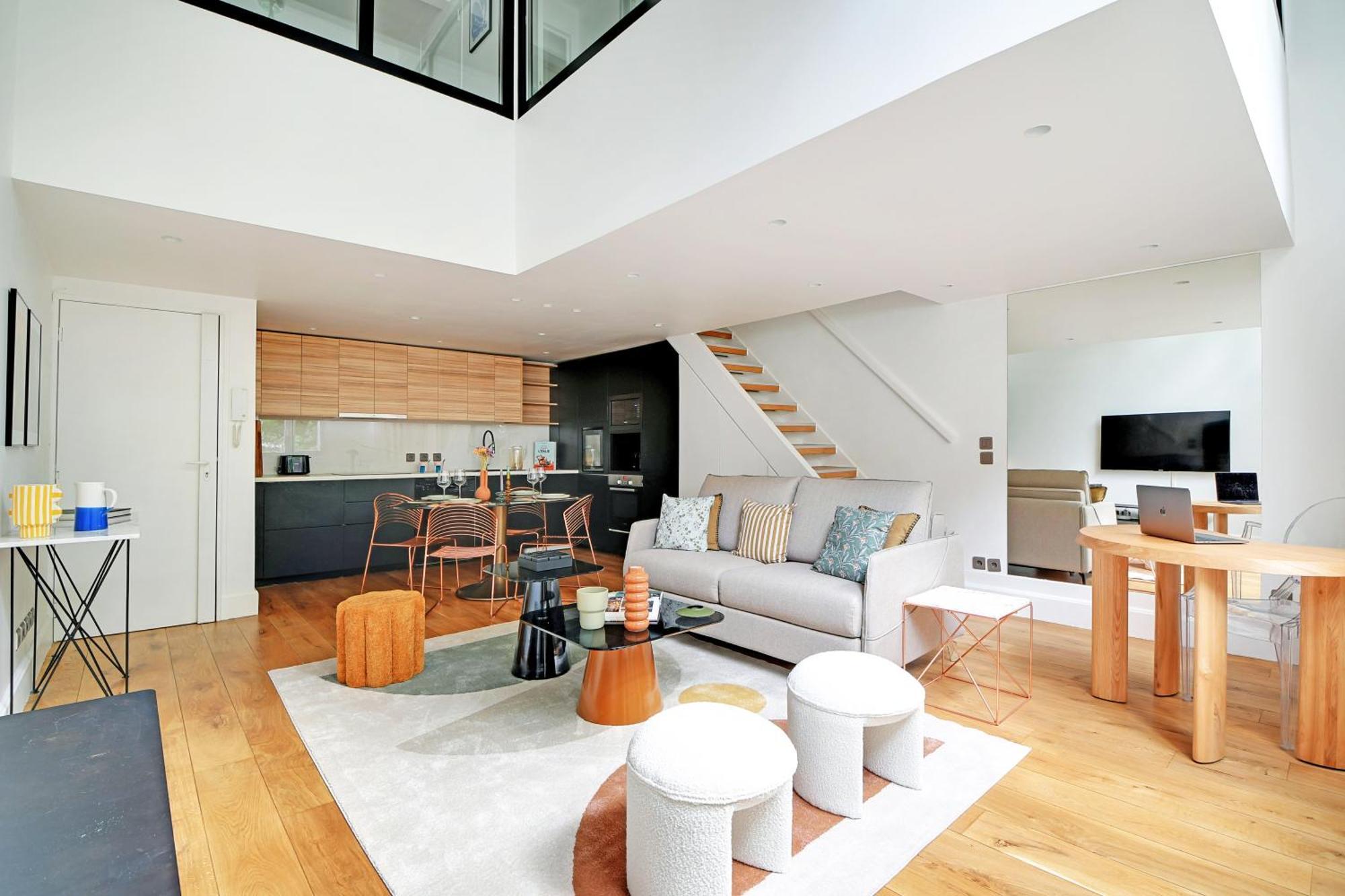 Ferienwohnung Amazing Loft 2Br - Eiffel Tower Paris Exterior foto